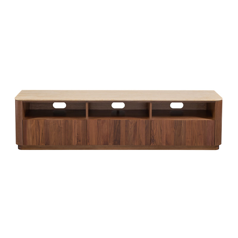 Travertine / Walnut