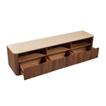 Travertine / Walnut
