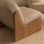 Almond Leather / Oak