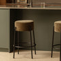 Amara Bar Stool - Olive Moss / Black
