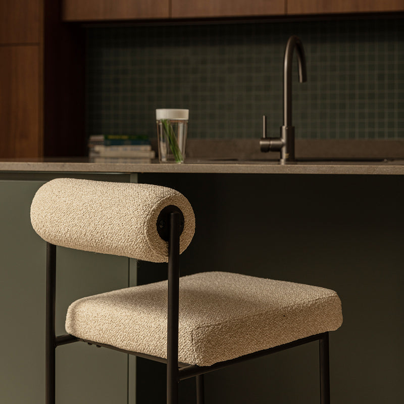 Mateo Boucle Bar Stool