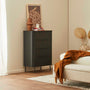 Rio Chest of 4 Drawers - Black Oak