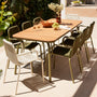 Dune Outdoor Timber Dining Table 225cm - Sand / Natural