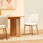 Belmont Boucle Dining Chair - White / Black