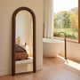 Valentina Arch Floor Mirror - Walnut / 160cm