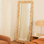 Carmella Burlwood Floor Mirror - Carmella Burlwood Floor Mirror