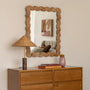 Carmella Burlwood Wall Mirror - 70 x 90cm