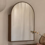 Mecca Arch Storage Mirror - Walnut