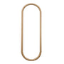Sorrento Oval Wall Mirror - Oak / 45 x 135cm