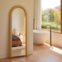 Valentina Arch Floor Mirror - Oak / 160cm