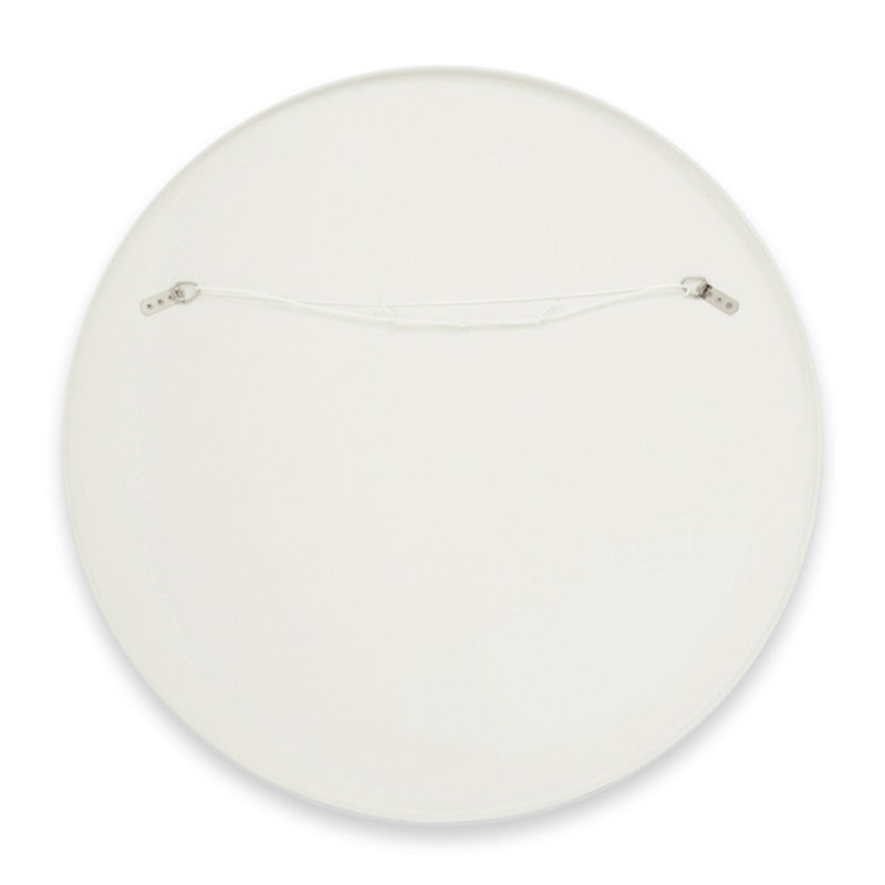 Flynn Round Mirror (White)
