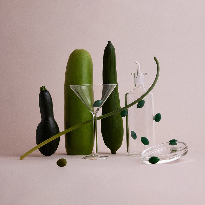 The Olive Bottle (Clear/Opaque Olive)