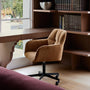 Stella Fabric Office Chair - Clay Weave / Black