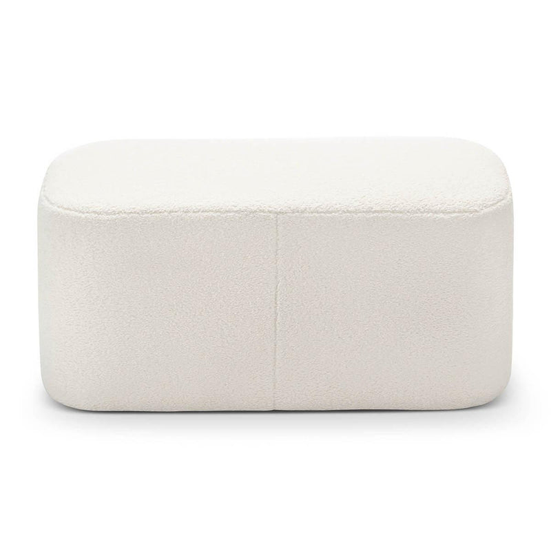 Ayla Boucle Rectangle Ottoman