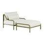Dune Ottoman - Olive / Sand Weave