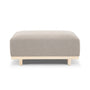 Aya Ottoman - Agnes Brown Textured Weave / Oak