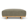 Aya Ottoman - Free Sage Velvet Cord / Oak