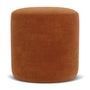No. 8 Ottoman - Moss Rust Fabric