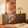 Valentina Marble Sideboard - Walnut / Emperador Brown Marble