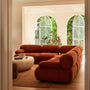Bowie 5 Seater Corner Modular Sofa - Terracotta