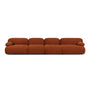 Bowie 4 Seater Modular Sofa - Terracotta