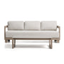 Nerano Outdoor 3 Seater Sofa and Coffee Table Set - Taupe / 3 Seater