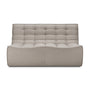 N701 2 Seater Modular Sofa - Ecru