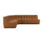 N701 4 Seater Modular Round Corner Sofa - Old Saddle