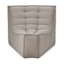 N701 Sofa Small Round Modular Corner (45 Degrees) - Ecru