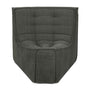 N701 Sofa Small Round Modular Corner (45 Degrees) - Moss