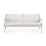 Jack Outdoor Fabric 3 Seater Sofa - White / Off White