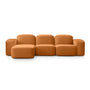 Muse 3 Seat LAF Chaise Sofa - Malibu Caramel