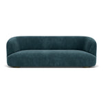 Danny Dust Blue Textured Weave / Dark Walnut