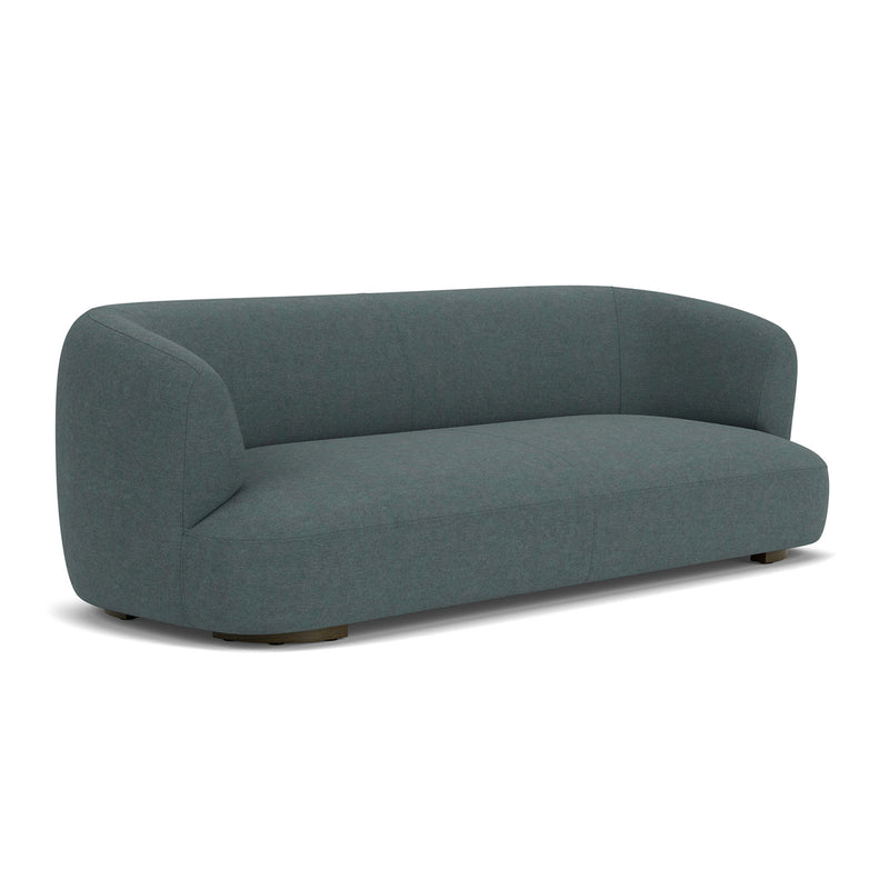Form Blue Grey Fabric / Dark Walnut