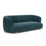 Danny Dust Blue Textured Weave / Oak