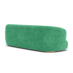 Moss Grass Green Fabric / Oak