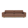 Aya 3.5 Seater Sofa - Pebble Rust Boucle
