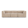 Dane 3 Seater Modular Sofa - Danny Cream Textured Weave