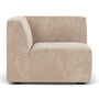Dane 1 Seater Left Corner Modular Sofa - Danny Cream Textured Weave