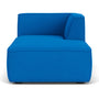 Dane 1 Seater Right Chaise Modular Sofa - Mark Cobalt Blue Weave