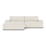 Daphne 2 Seater Left Chaise Modular Sofa - Free Dune Velvet Cord