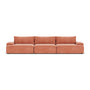 Daphne 3 Seater Modular Sofa - Danny Dusty Rose Textured Weave