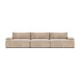 Daphne 3 Seater Modular Sofa - Danny Cream Textured Weave