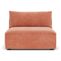 Daphne 1 Seater Modular Piece (Armless) - Danny Dusty Rose Textured Weave