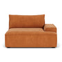 Daphne 1 Seater Right Arm Modular Sofa - Danny Amber Textured Weave