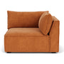 Daphne 1 Seater Right Corner Modular Sofa - Danny Amber Textured Weave