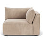 Daphne 1 Seater Right Corner Modular Sofa - Danny Cream Textured Weave