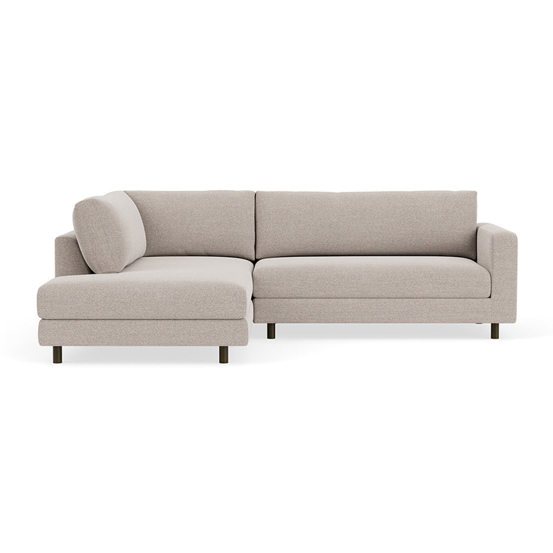 Agnes Brown Textured Weave / Dark Walnut