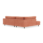Danny Dusty Rose Textured Weave / Dark Walnut