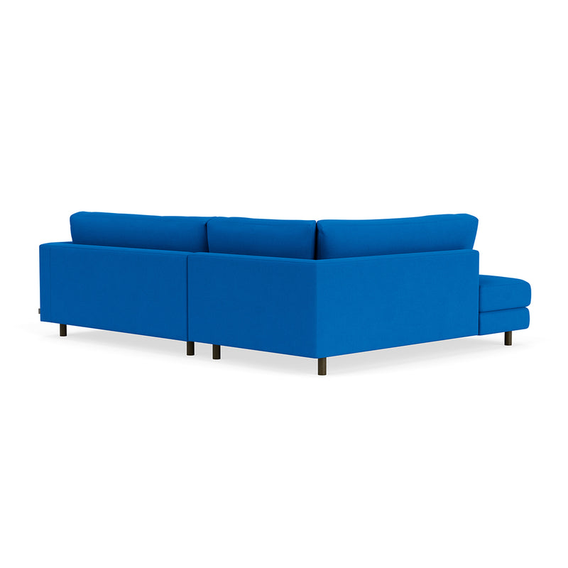 Mark Cobalt Blue Weave / Dark Walnut